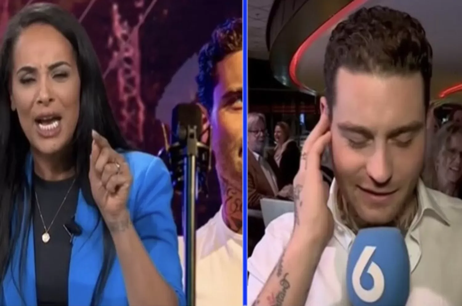 Dyantha Brooks (Shownieuws) heeft het helemaal gehad en krijgt slaande ruzie met Douwe Bob