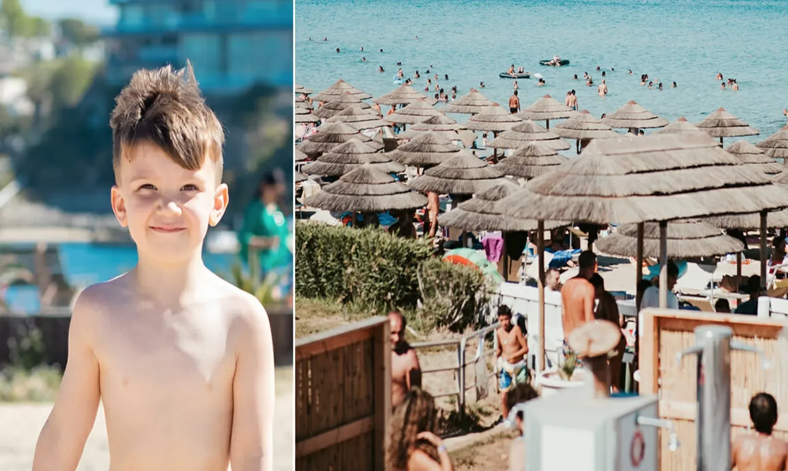Jongen van 6 zorgt voor hilariteit als hij zijn vader op het strand ziet met een vrouw. Dit is hilarisch!