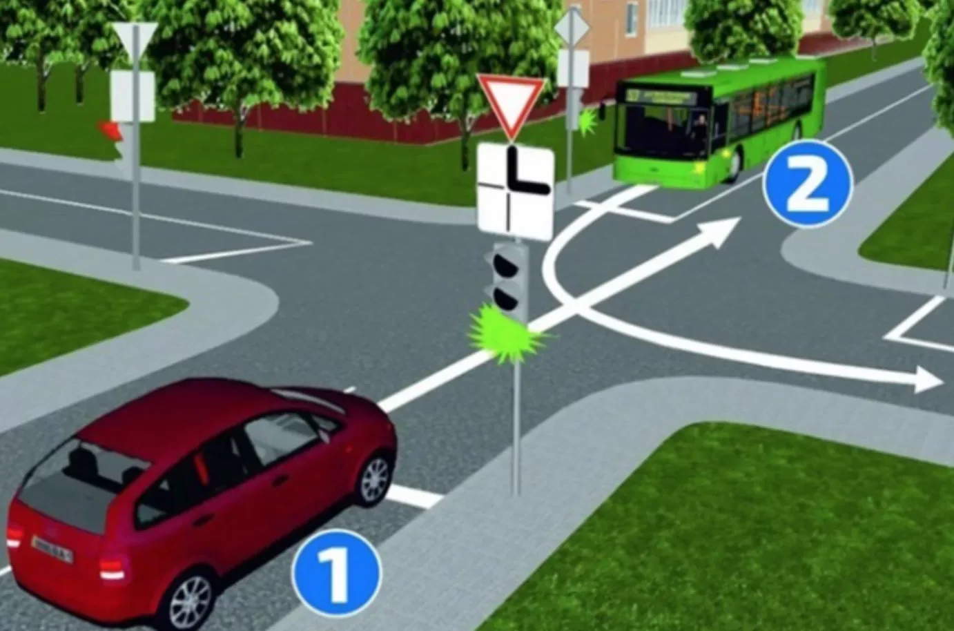 Wie mag er eerst? De bus of de auto? Bijna niemand weet het goede antwoord