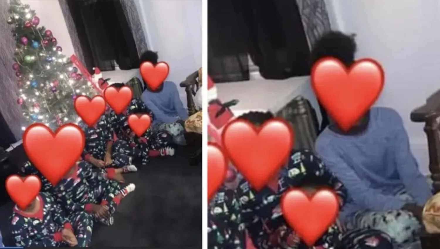 Oma geeft identieke kerstpyjama’s aan haar 5 kleinkinderen, maar sluit één kleinkind uit