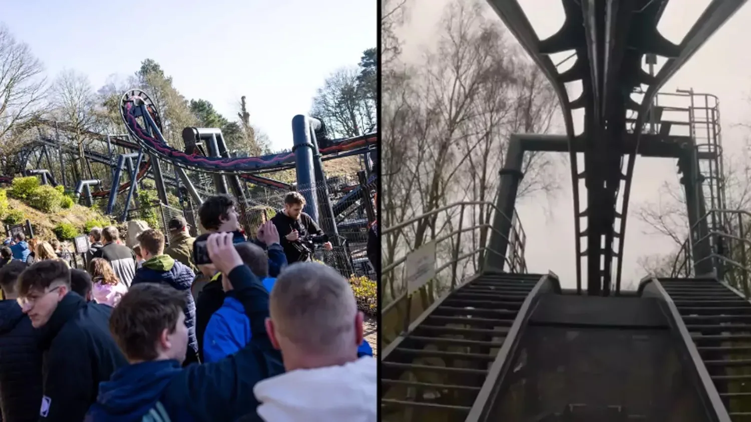 Pretparkfans staan vier uur in de rij voor de nieuwe attractie van Alton Towers