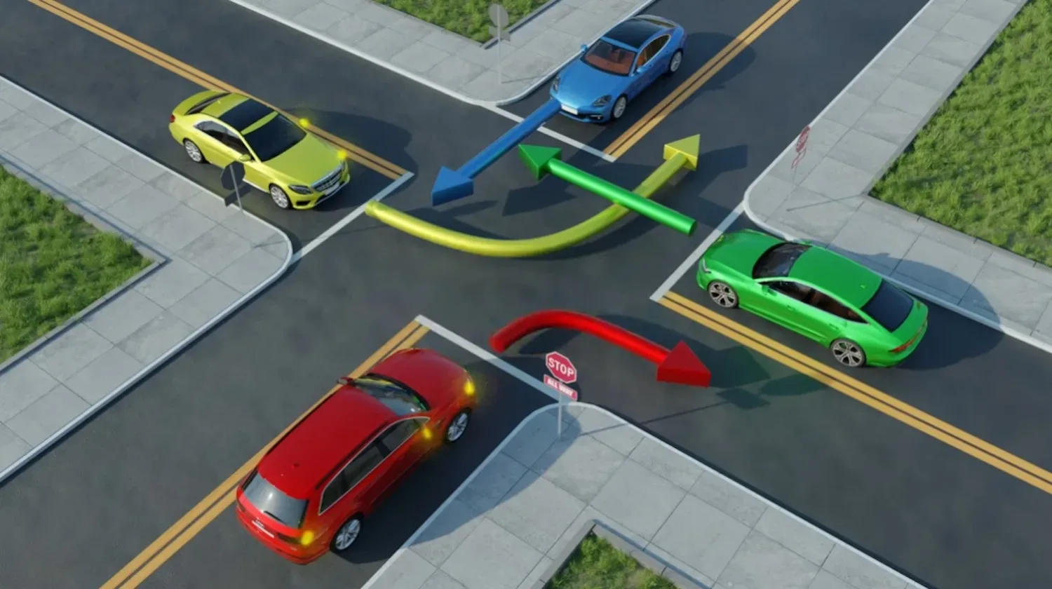 Wie heeft hier voorrang? (71% heeft dit fout)