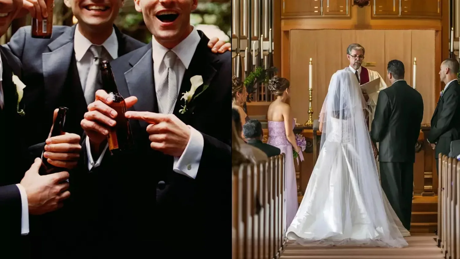 Geintje van de bruid tijdens huwelijksceremonie zo wild dat de bruidsjonker weigerde mee te doen