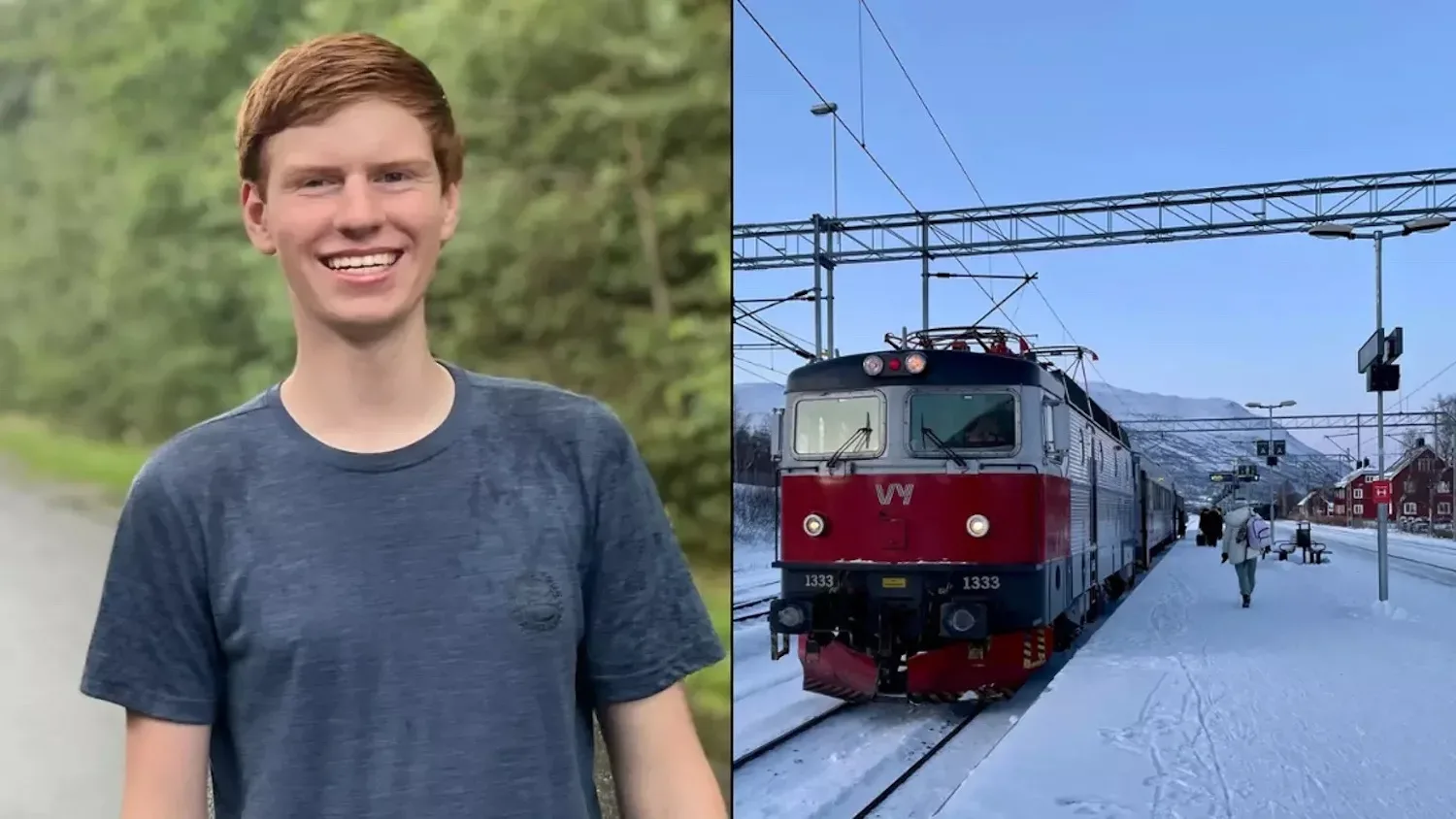 Tiener geeft 8500 pond per jaar uit om permanent in de trein te wonen nadat hij het ouderlijk huis heeft verlaten