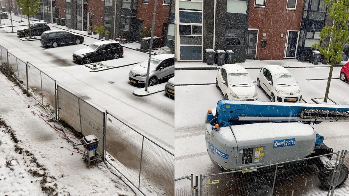 Zien: April doet wat hij wil… Sneeuw in Nederland!