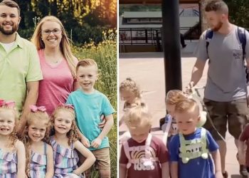 Vader wordt massaal bekritiseerd omdat hij zijn 5-jarige vijfling aan de lijn houdt