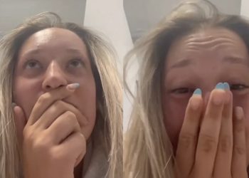 Video: Vrouw gaat naar het campingtoilet en hoort iets wat ze niet wil horen