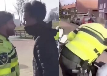 Jochie weigert Fatbike af te geven aan agent, wordt hard aangepakt!