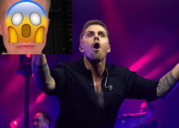 André Hazes loopt letsel op in gezicht door podiumincident met steekvlam