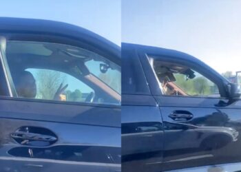 Ali B denkt sjans te hebben, maar de dame zegt iets waardoor hij keihard wegscheurt